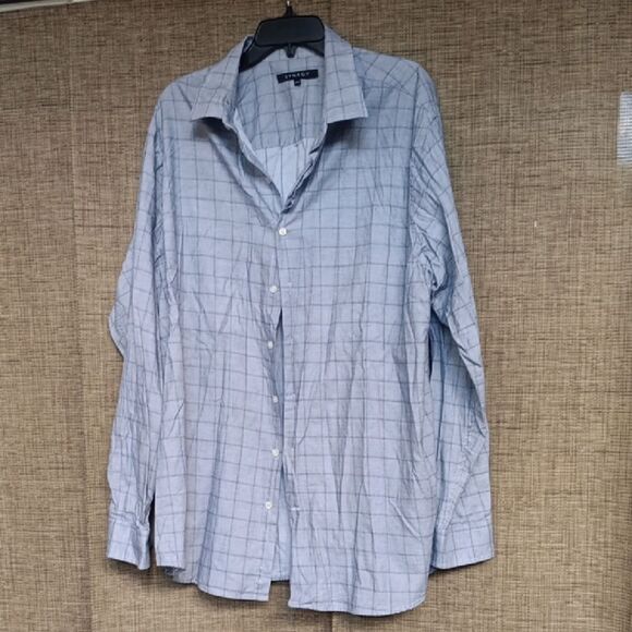 Men's Blue Checkered Shirt - Picture 1 of 4
